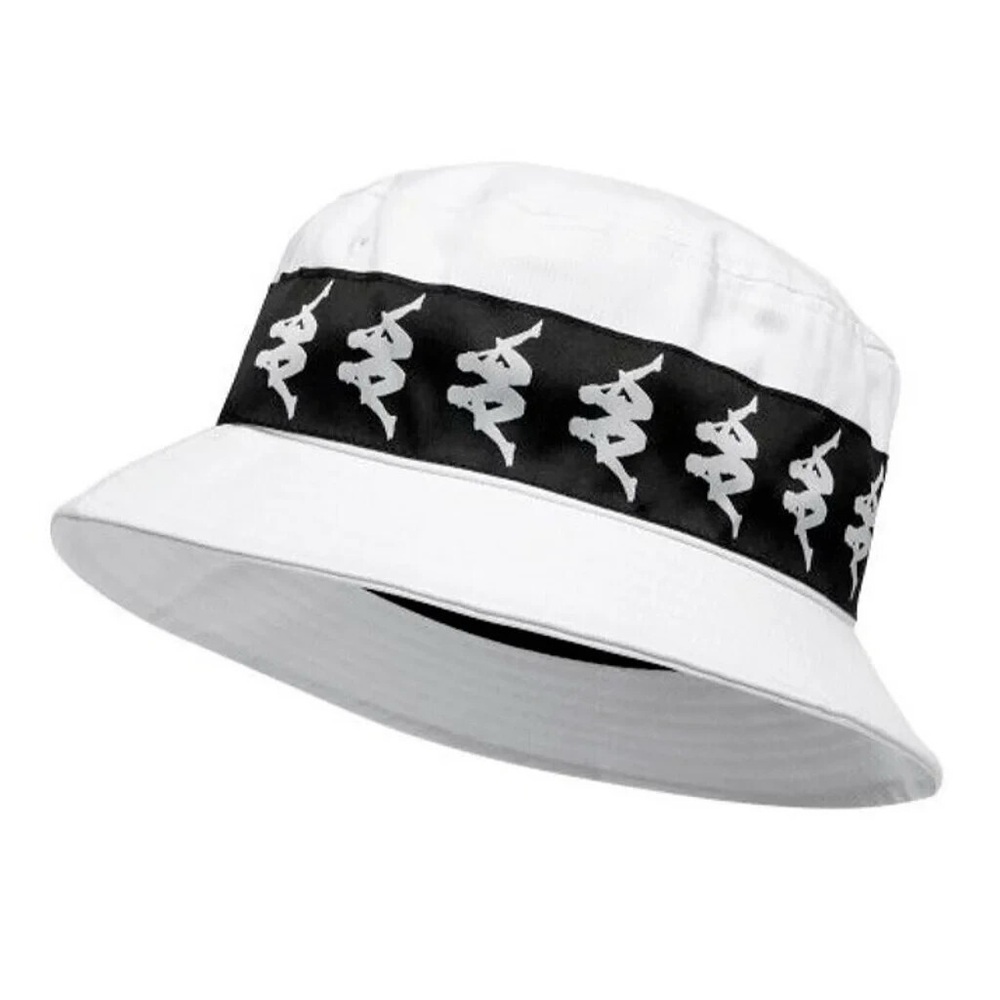 Kappa White and Black Bucket Hat